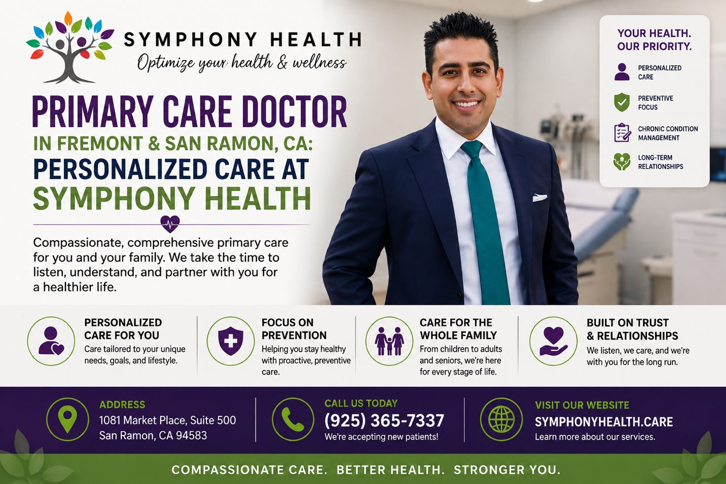 Primary Care Doctor in Fremont & San Ramon, CA: Personalized Care at Symphony Health