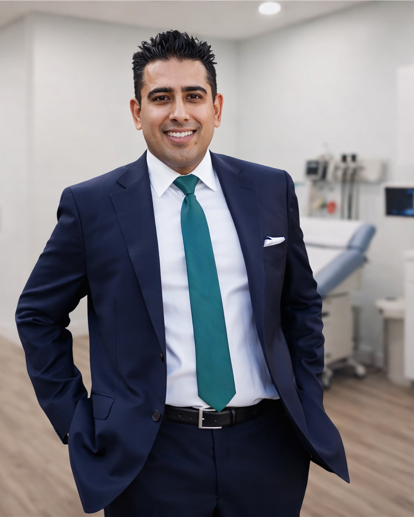 Professional in a modern medical office